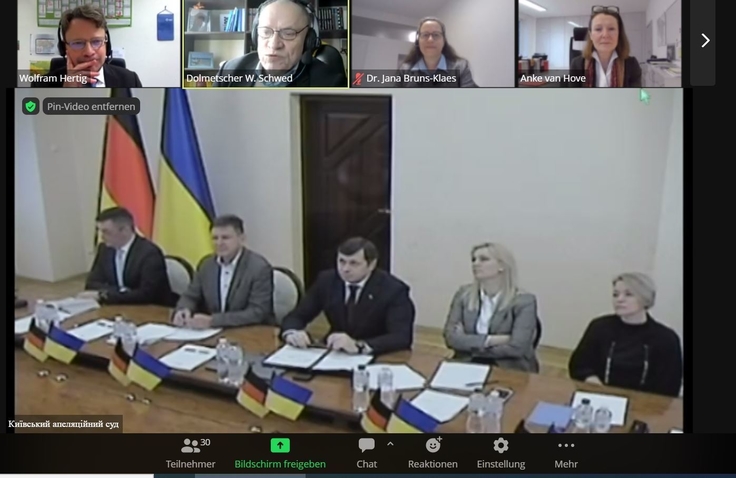 Online-Konferenz mit der Ukraine (Schmuckbild)